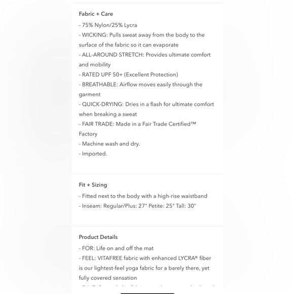 Athleta Transcend Stash Tight // Black // Large // Medium-Petite - Picture 5 of 6